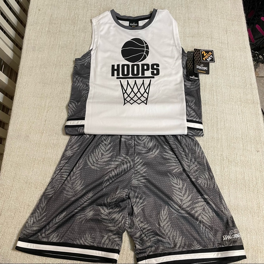 Spalding 2 Piece Boys Shorts & Muscle Tank Set